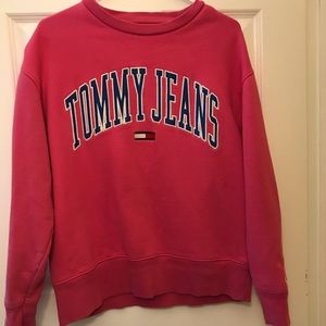 [SOLD] pink tommy jeans hilfiger sweatshirt